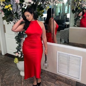 House of cb red dress
